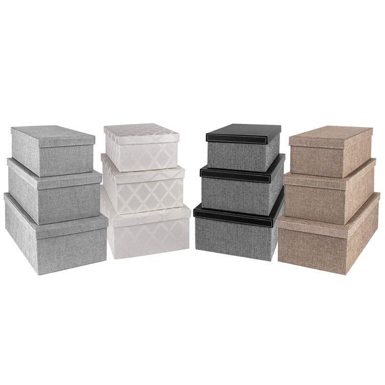 Decorative storage top containers with lids